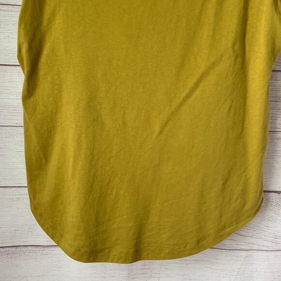 Good American Strong Shoulder Pad Sleeveless Shirt Pea Green Size 3 or Large - Picture 3 of 13